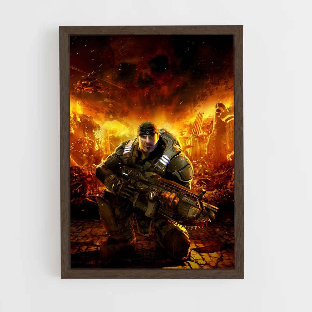 Poster L'Armée de Sera – affiche Gears of war (vue 5)